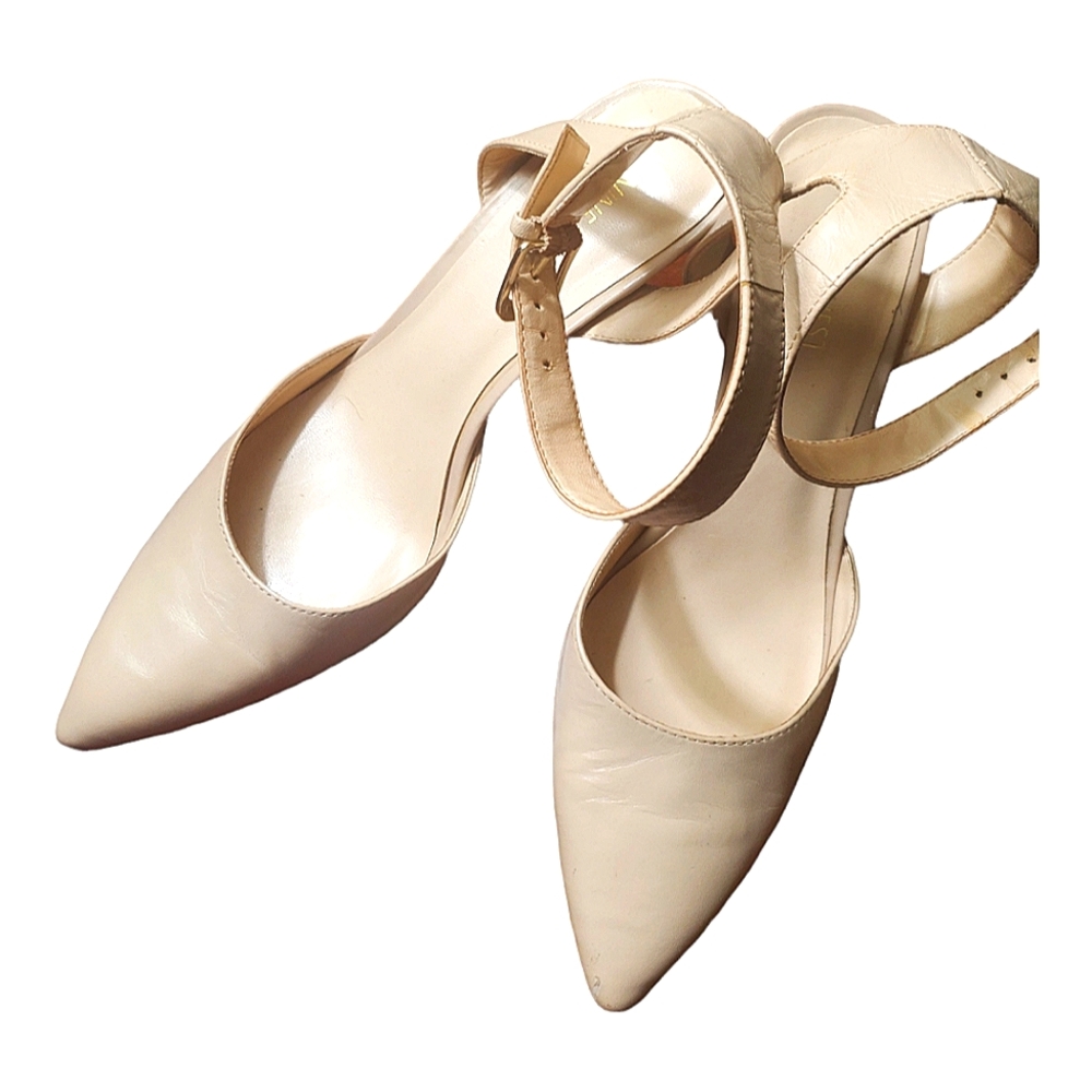 Nine West Leather Ankle Strap Shoes Size 9